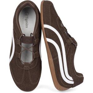 Women's Chocolate Lightweight Casual Comfortable Mary Jane Fashion Sneakers